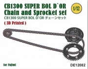 [사전 예약] DE12082 1/12 CB1300 SUPER BOL D`OR Chain & Sprocket set