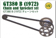 [사전 예약] DE12083 1/12 GT380 B (1972) Chain & Sprocket set for Hasegawa