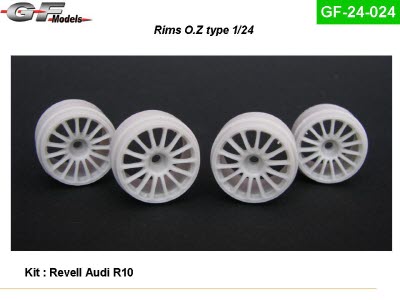 [사전 예약] GF-24-024 1/24 Rim x 4 type: OZ Audi R10