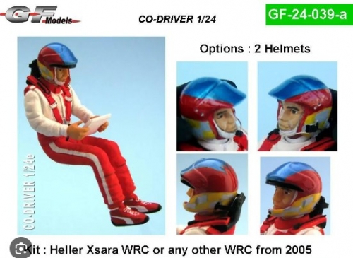 [사전 예약] GF-24-039-A 1/24 Co-driver rallye (Xsara with Hans)