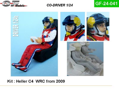 [사전 예약] GF-24-041 1/24 Co-driver rallye (type C4 with Hans)