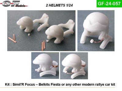 GF-24-057 1/24 Helmet+Hans (Focus/Fiesta)