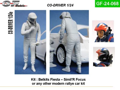 GF-24-068 1/24 Co-driver rallye (Focus/Fiesta)