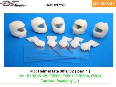 GF-20-037 1/20 5 Helmets Schumacher
