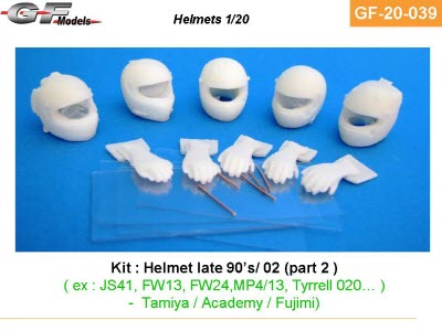 [사전 예약] GF-20-039 1/20 5 Helmets late90\'s - 2002