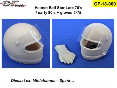GF-18-009 1/18 helmet Bell Star Late 70’s / 80\'s