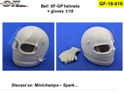 GF-18-010 1/18 helmet Bell XF Late 70’s / 80\'s