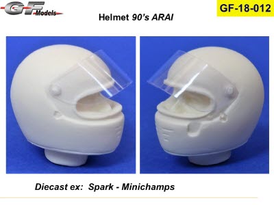 GF-18-012 1/18 helmet Arai 1990