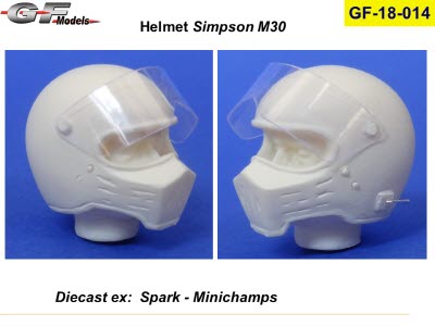 GF-18-014 1/18 helmet Simpson-M30