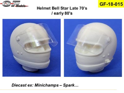 [사전 예약] GF-18-015 1/18 helmet Bell Star Late 70’s / 80\'s