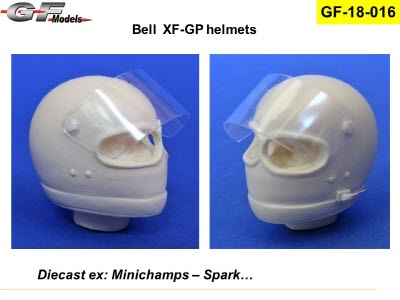 [사전 예약] GF-18-016 1/18 helmet Bell XF Late 70’s / 80\'s