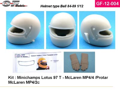 [사전 예약] GF-12-004 1/12 Helmet Bell 80\'s