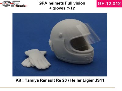 [사전 예약] GF-12-012 1/12 helmet GPA full vision+ gloves