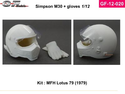GF-12-020 1/12 helmet Simpson-M30