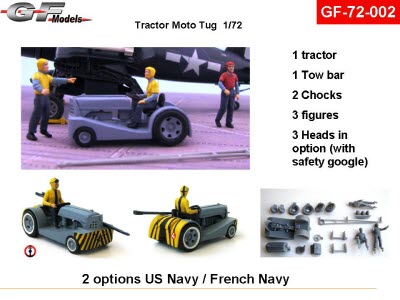 GF-72-002 1/72 Tractor Moto tug