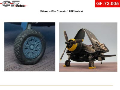 [사전 예약] GF-72-005 1/72 Wheels F4U Corsair / F6 Hellcat