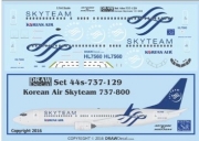 1/72 Korean Air Skyteam 737-800
