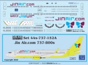 1/72 Jin Air.com 737-800s