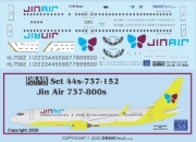 1/72 Jin Air 737-800s