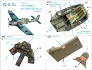 [사전 예약 ~12/8일] QD48313 1/48 Fw 190A-3 3D-Printed & coloured Interior on decal paper (Hasegawa)