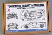HD02-0458 1/24 T.50 Gordon Murray Automotive Detail-up Set For T (24364)（PE+Metal parts+Resin+Metal