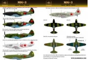 72042 1/72 72042 MiG-3 (silver 46, white 18, black 16, red 42, red 27)