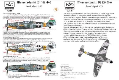 72118 1/72 72118 Messerschmitt Bf 109 G-6 (66 Erzsike, 14; V391)