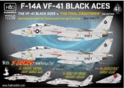 72250 1/72 72250 F-14A \"Black Aces\" Final countdown