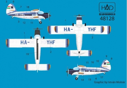 48128 1/48 48128 An-2 MALÉV old (HA-YHF)