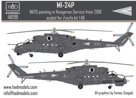 48199 1/48 48199 Mi-24 P in Hungarian Service with new NATO painting from 2018 -