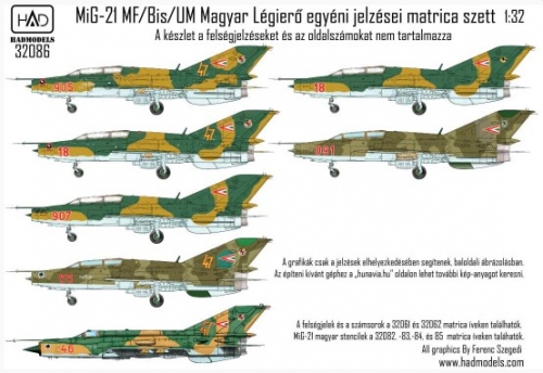 32086 1/32 32086 MiG-21/23 Hungarian Air Force insignias