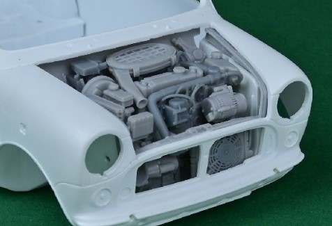 24T059 1/24 Mini MPI Engine bay set for Hasegawa