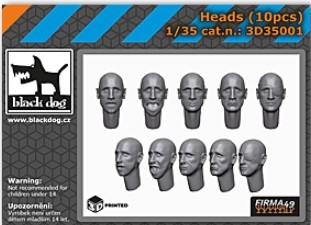 [사전 예약] 3D35001 1/35 Heads 10pcs