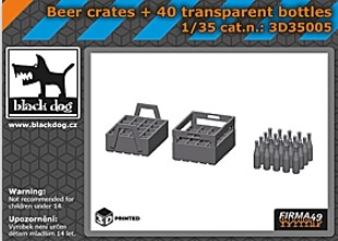 [사전 예약] 3D35005 1/35 Beer crates +40pcs bottles