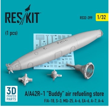 RS32-0399 1/32 A/A42R-1 \"Buddy\" air refueling store (1 pcs) (F/A-18, S-3, MQ-25, A-6, EA-6, A-7, A-4