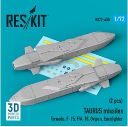 [사전 예약] RS72-0450 1/72 TAURUS missiles (2 pcs) (Tornado, F-15, F/A-18, Gripen, Eurofighter) (3D Printed) (1/