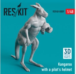 RSF48-0009 1/48 Kangaroo with a pilot's helmet (3D Printed) (1/48)