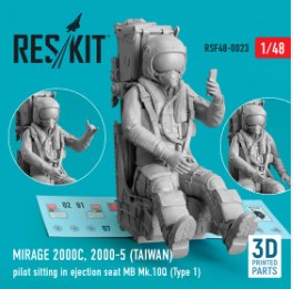 RSF48-0023 1/48 Mirage 2000C, 2000-5 (TAIWAN) pilot sitting in ejection seat MB Mk.10Q (Type 1) (3D