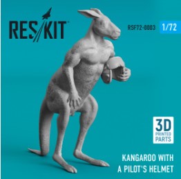 RSF72-0003 1/72 Kangaroo with a pilot's helmet (3D Printed) (1/72)