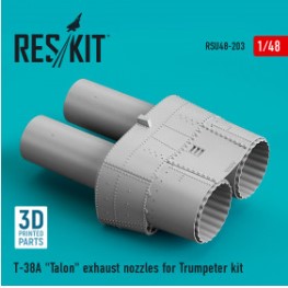 RSU48-0203 1/48 T-38A "Talon" exhaust nozzles for Trumpeter kit (3D Printed) (1/48)