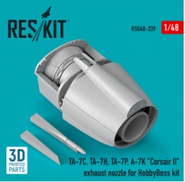 RSU48-0339 1/48 TA-7C, TA-7H, TA-7P, A-7K "Corsair II" exhaust nozzle for HobbyBoss kit (3D Printed)