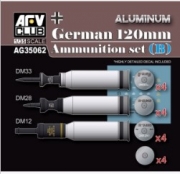 [주문시 입고] AFVAG35062 1/35 German 120mm Ammunition Set B - Aluminum