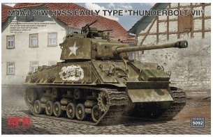 [주문시 입고] RM5092 1/35 M4A3 Sherman 76W HVSS Early Type Thunderbolt VII