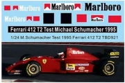 [사전 예약 ~12/4일] TBD921 1/24 Conversion Decals For Ferrari 412 T2 Test Michael Schumacher  1995 TBD921
