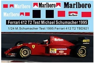 TBD921 1/24 Conversion Decals For Ferrari 412 T2 Test Michael Schumacher 1995 TBD921