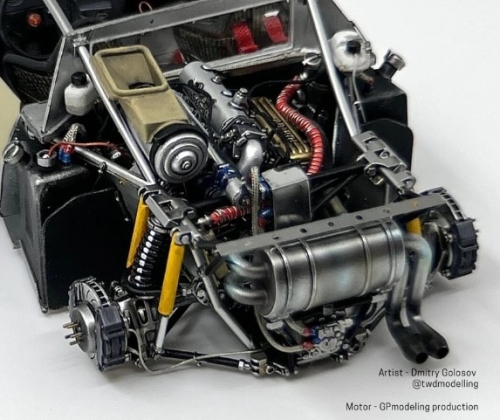 037EVO2 1/24 Lancia 037 Evo 2 Engine for Hasegawa