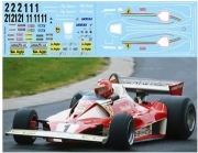 [사전 예약 ~12/4일] TBD956 1/12  Decals for Ferrari 312 T2  1976 1977 Lauda Regazzoni Villeneuve TBD956