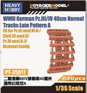[사전 예약 ~12/7일] PT-35017 1/35 WWII German Pz.III/IV 40cm Normal Tracks Late Pattern A