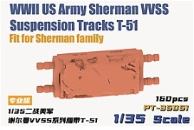 PT-35051 1/35 WWII US Army Sherman VVSS Suspension Tracks T-51