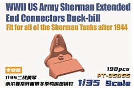 PT-35055 1/35 US Army Sherman Extended End Connectors Duck-bill